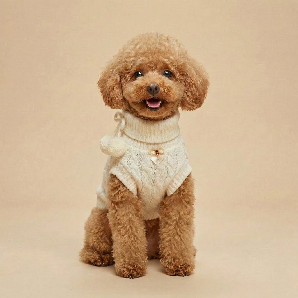 Crema - Knitted Dog Sweater (Pre-order)