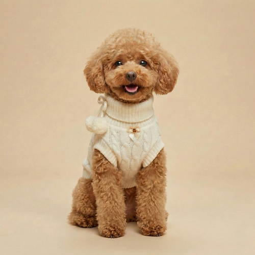Crema - Knitted Dog Sweater (Pre-order)