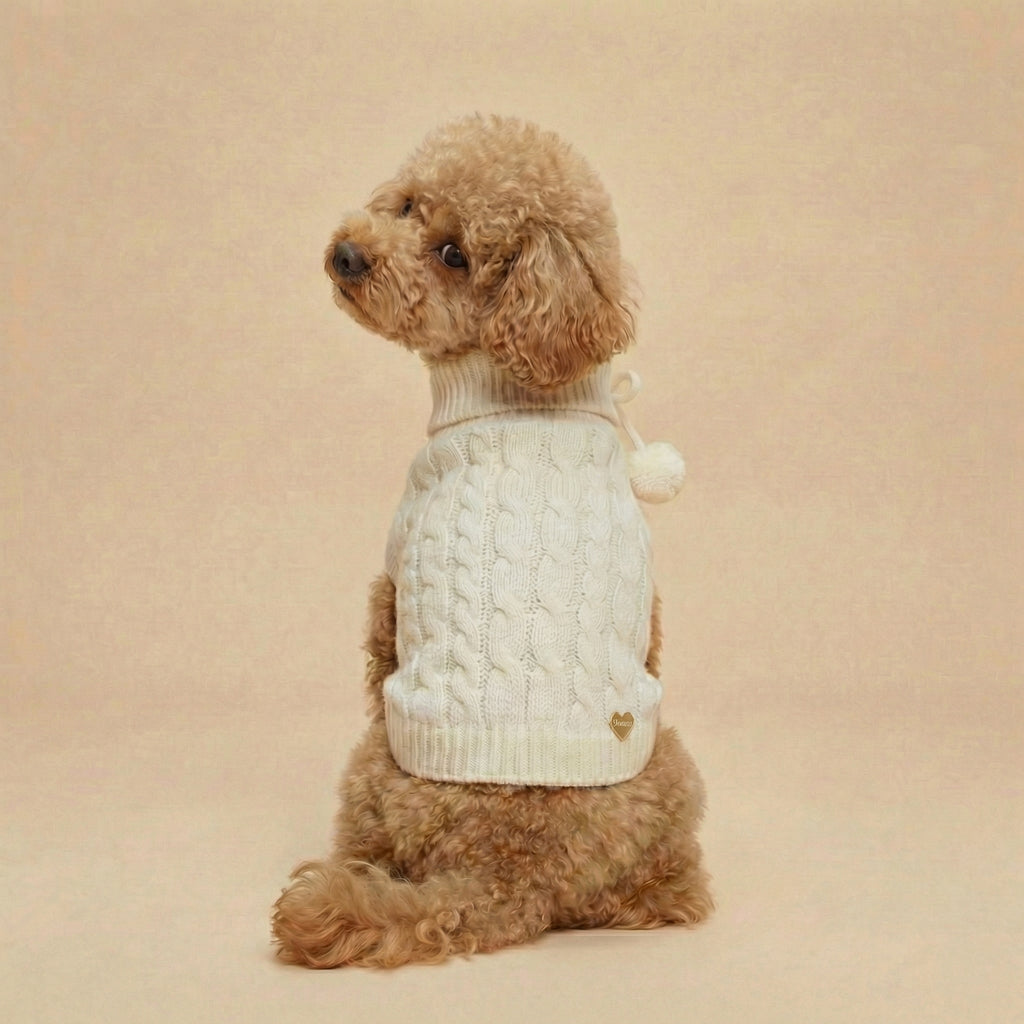 Crema - Knitted Dog Sweater (Pre-order)